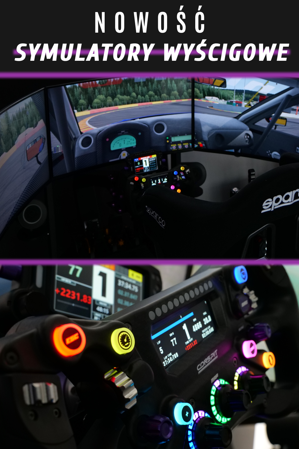 Baner Symulatory Wyścigowe Mobilne